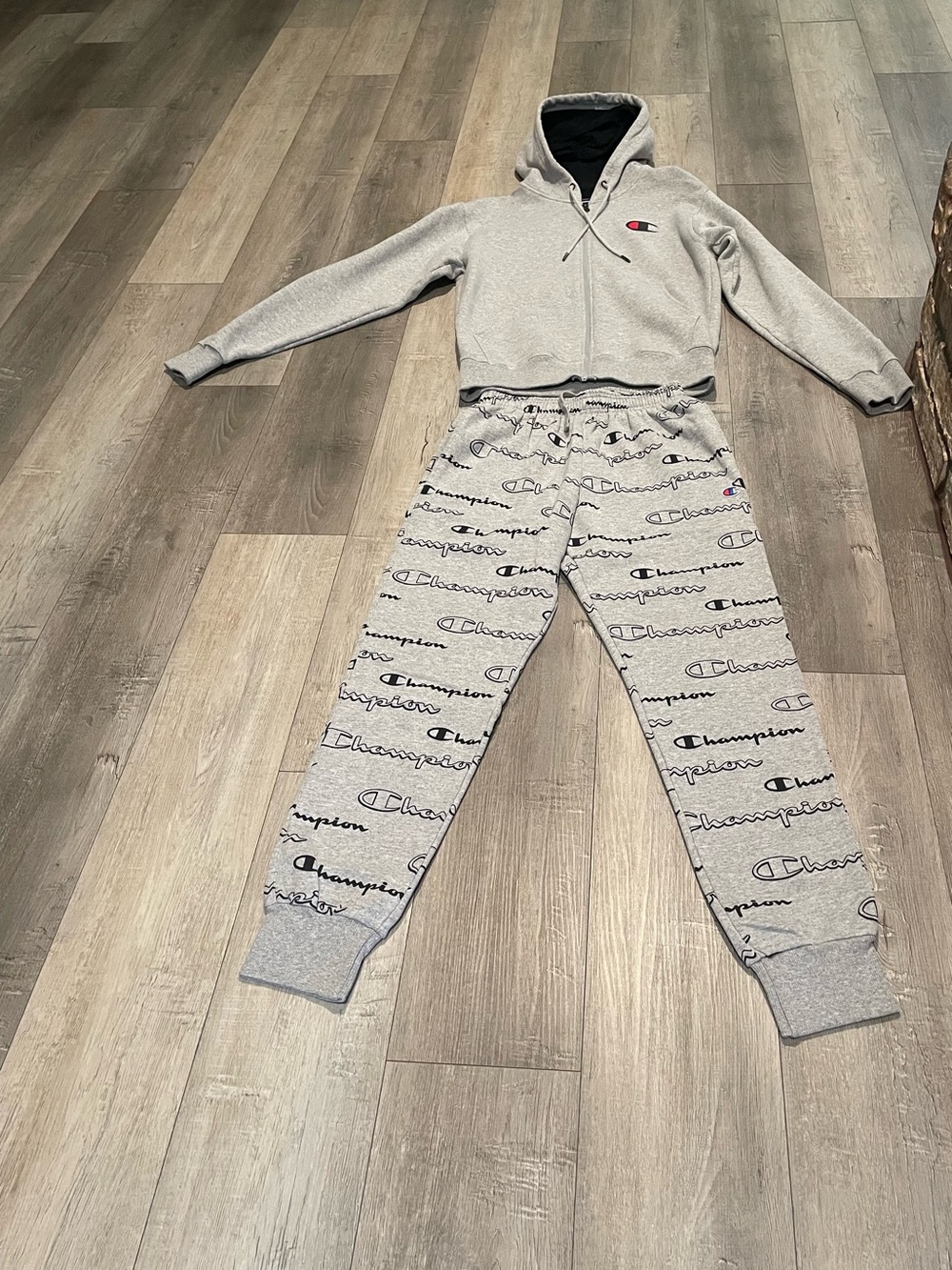 Champion Hoodie and Sweat pants set excellent condition